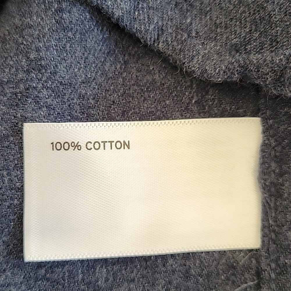 NWOT Duluth Trading Co. large tall blue button-down shirt. 100% cotton - Picture 4 of 5